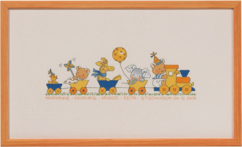 Kit Ricamo Bobbi/treno 40x23cm