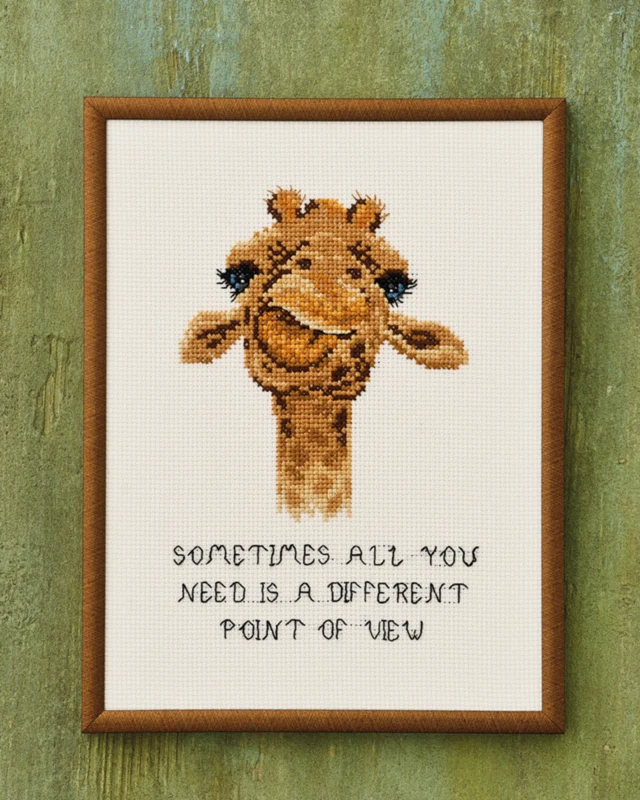 Kit Ricamo Giraffa 18 x 24 cm R5703
