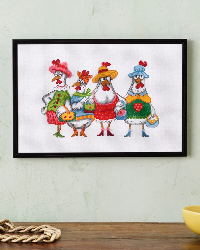 Kit Ricamo Chick-o-Holics R5705 30 x 20 cm
