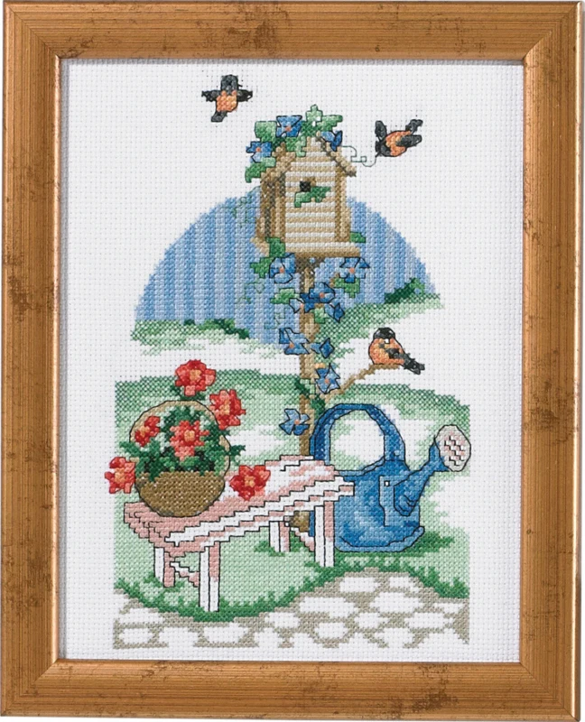 Kit per Ricamo Casetta per Uccelli R5352 18 x 23 cm
