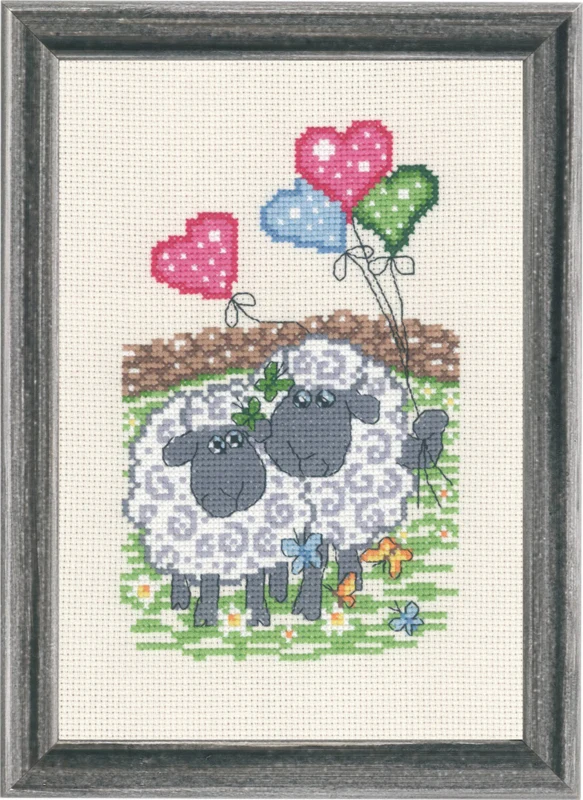 Kit di Ricamo Celebrazione Pecora 15 x 22 cm