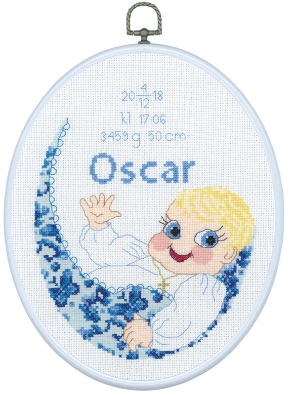 Kit da ricamo Oscar con 5958/03 20 x 26 cm