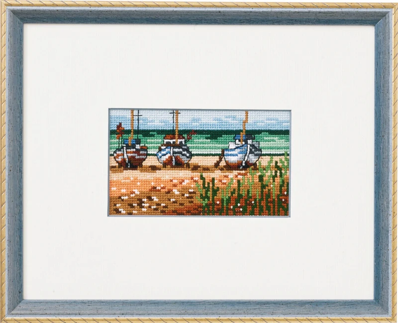 Kit da Ricamo Barche sulla Spiaggia R5402/22 23 x 18 cm