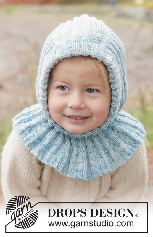 50-18 Crystal Chill Balaclava by DROPS Design