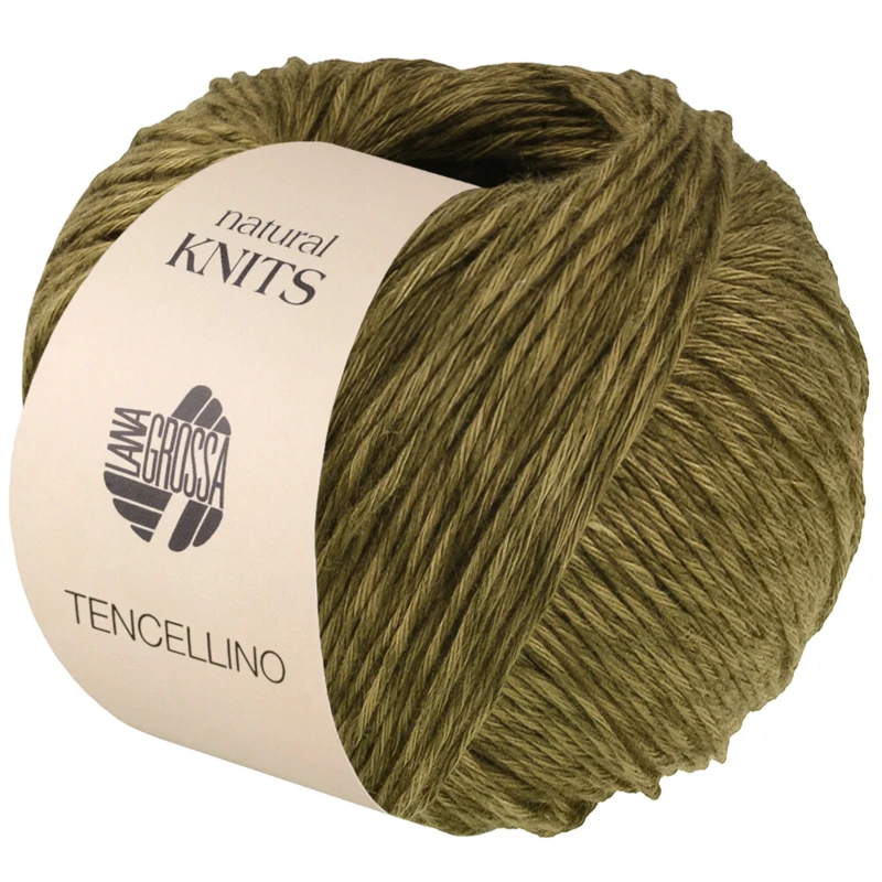 Lana Grossa Tencellino 07 Oliva scuro