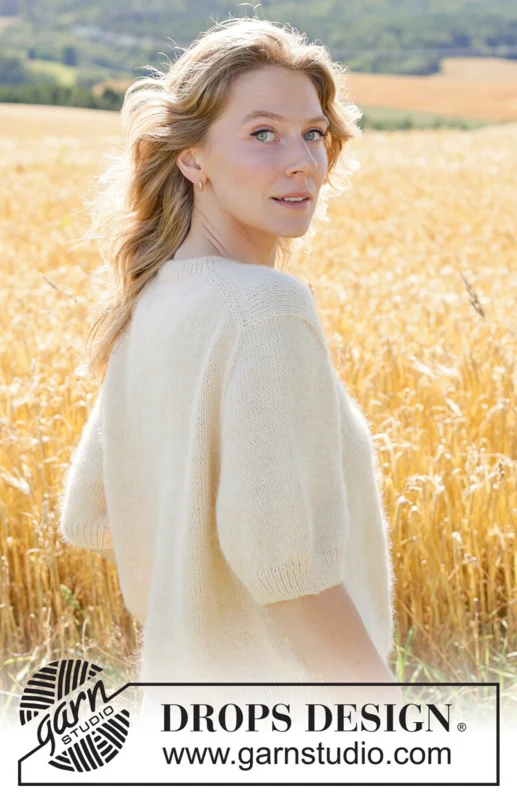 268-15 Lemon Mist Cardigan by DROPS Design