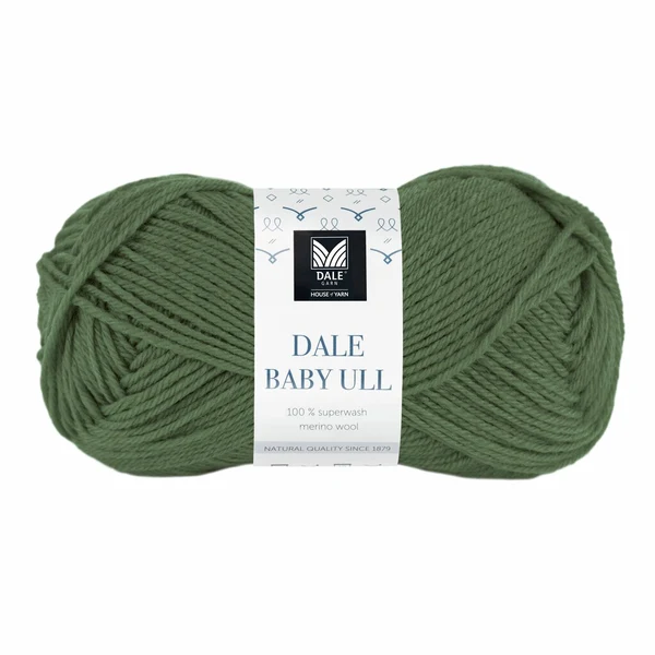 Gjestal Baby Ull 8563 Verde militare