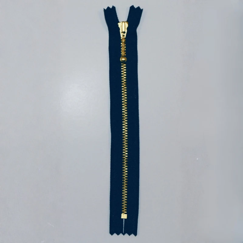 YKK Cerniera Fissa, Ottone, 4 mm 560 Blu navy