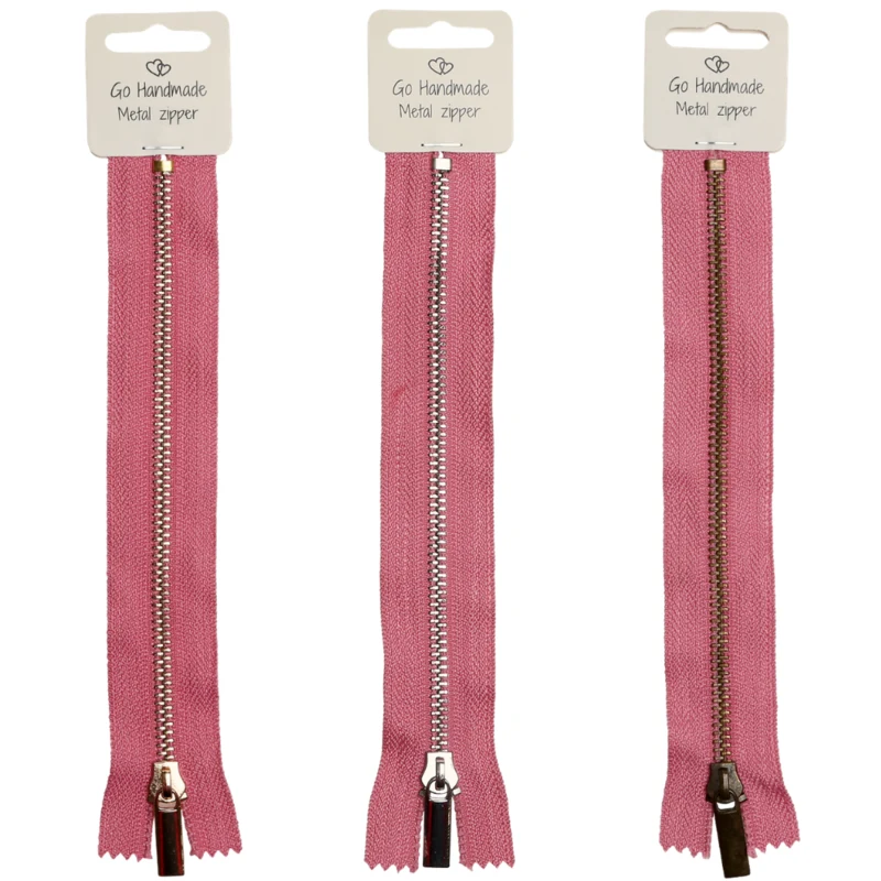 Go Handmade Cerniera in Metallo Rosa: Oro, argento e bronzo