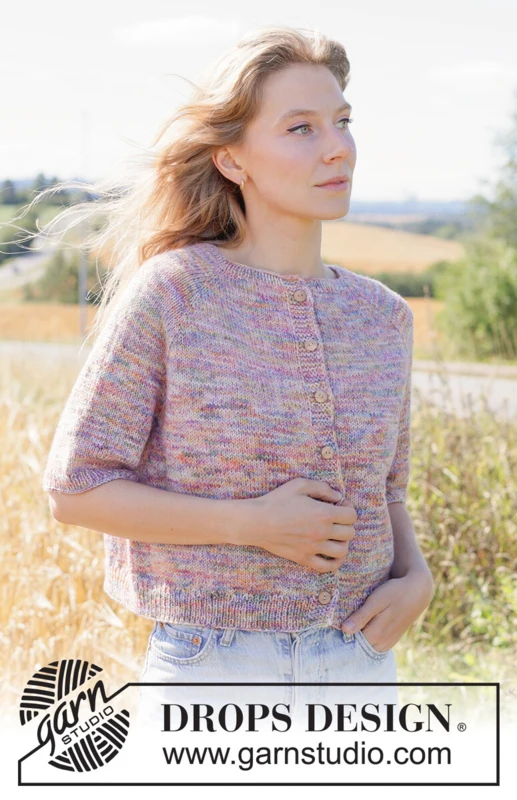 267-22 Fairytale Summer Cardigan by DROPS Design