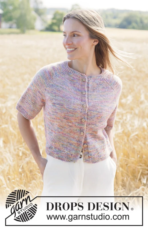 267-22 Fairytale Summer Cardigan by DROPS Design