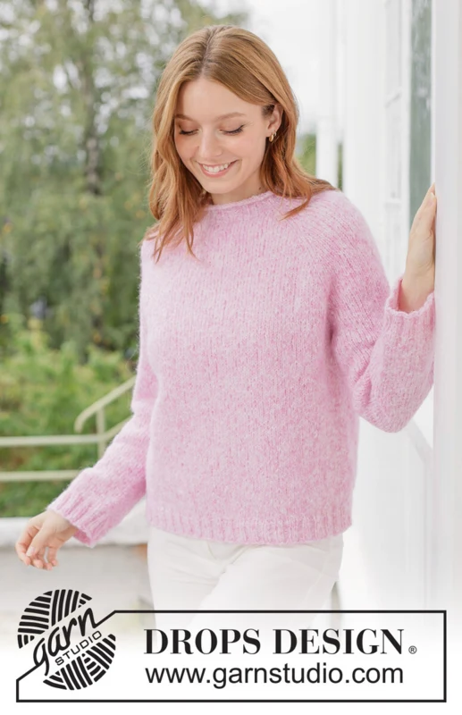 267-12 Rose Sugar Sweater by DROPS Design