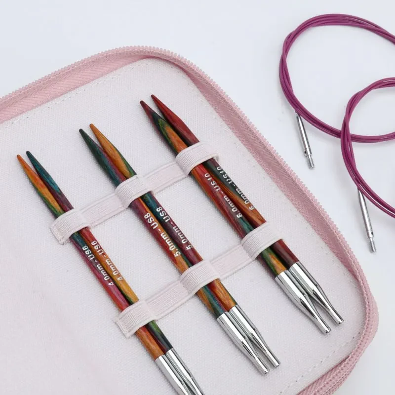 KnitPro Symfonie 2 Set di Ferri Circolari Componibili, Starter Set, 13 cm