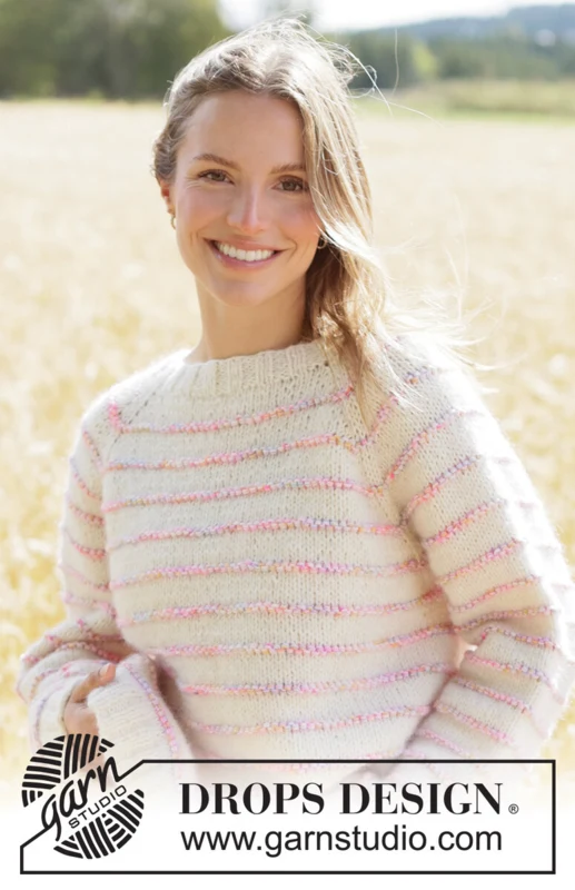267-7 Sweet Sprinkles Sweater by DROPS Design