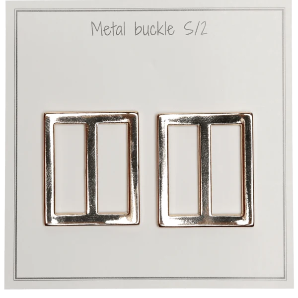 Go Handmade Fibbia in Metallo 31 x 28 mm, Oro