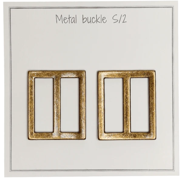 Go Handmade Fibbia in Metallo 31 x 28 mm, Bronzo