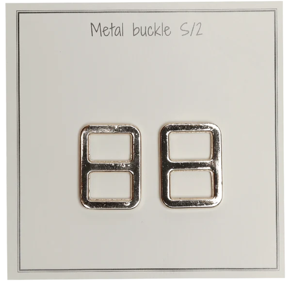Go Handmade Fibbia in Metallo 25 x 19 mm, Oro