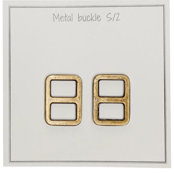 Go Handmade Fibbia in Metallo 25 x 19 mm, Bronzo