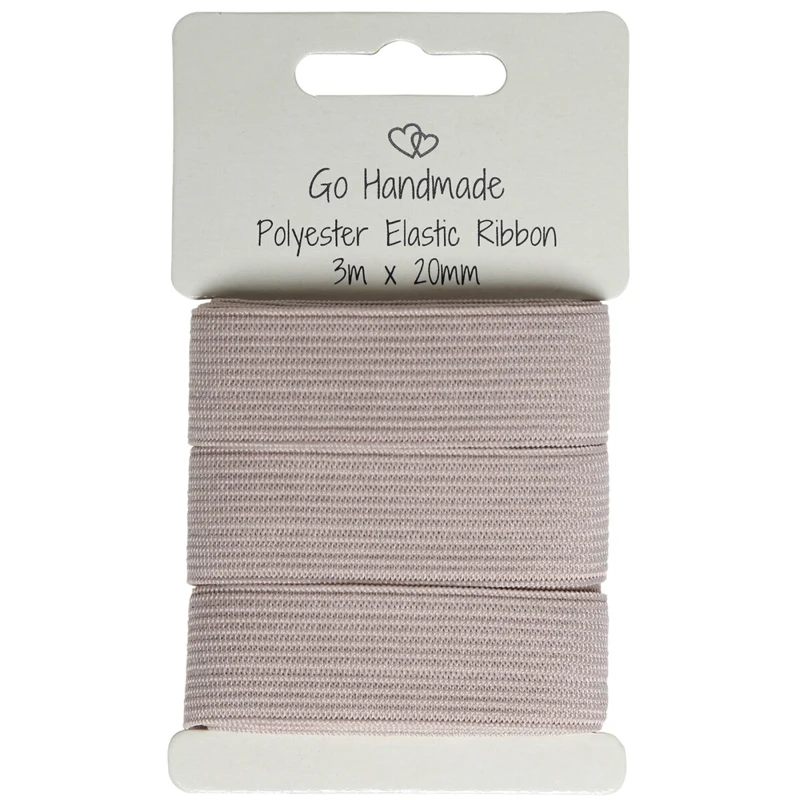 Go Handmade Nastro Elastico: 3 m x 20 mm, Fungo