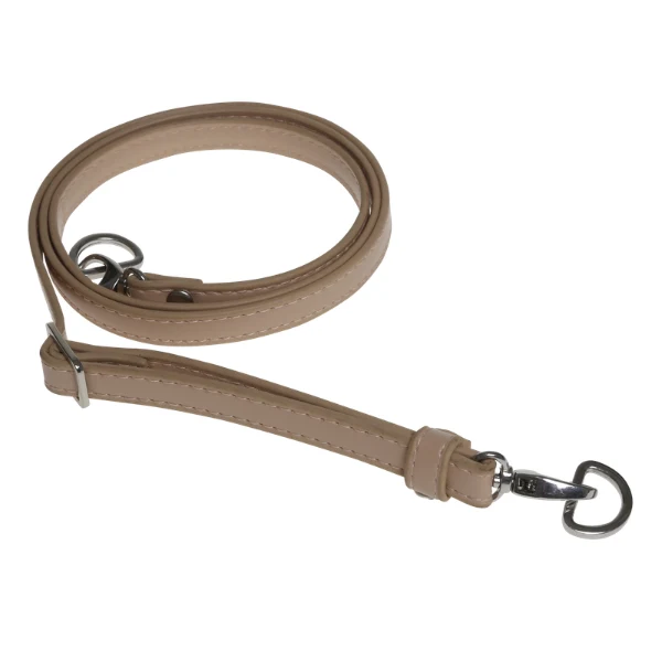 Go Handmade Tracolla per Borsa 130 cm, 12 mm, Beige, Argento