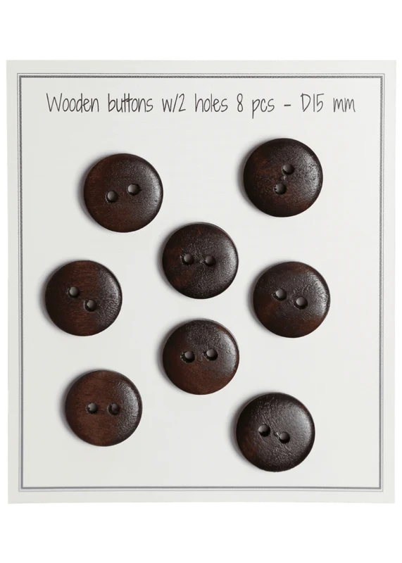 Go Handmade Bottoni in legno - UFO: 15 mm