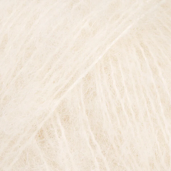 DROPS Brushed Alpaca Silk 01 Panna (Uni Colour)