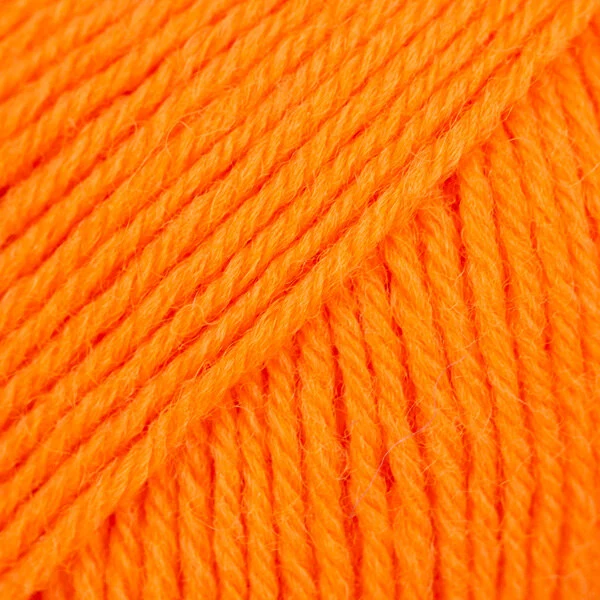 DROPS Fabel Uni Colour 119 Arancione elettrico