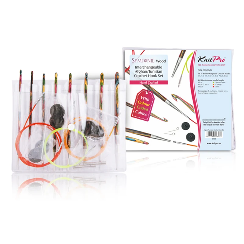 KnitPro SYMPHONY Set di uncinetti intercambiabili tunisini (3,5-8 mm)