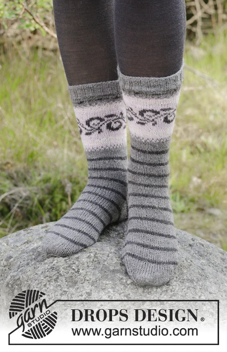 179-11 Calze Telemark di DROPS Design