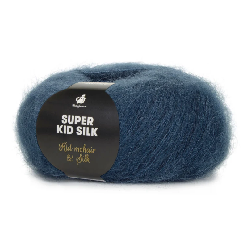 Mayflower Super Kid Silk 123 Blu jeans polveroso