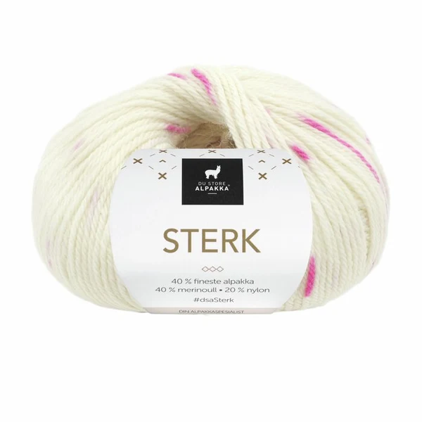 Du Store Alpakka Sterk 923 Naturale/rosa