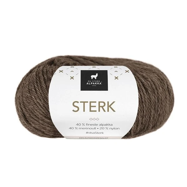 Du Store Alpakka Sterk 824 Marrone medio