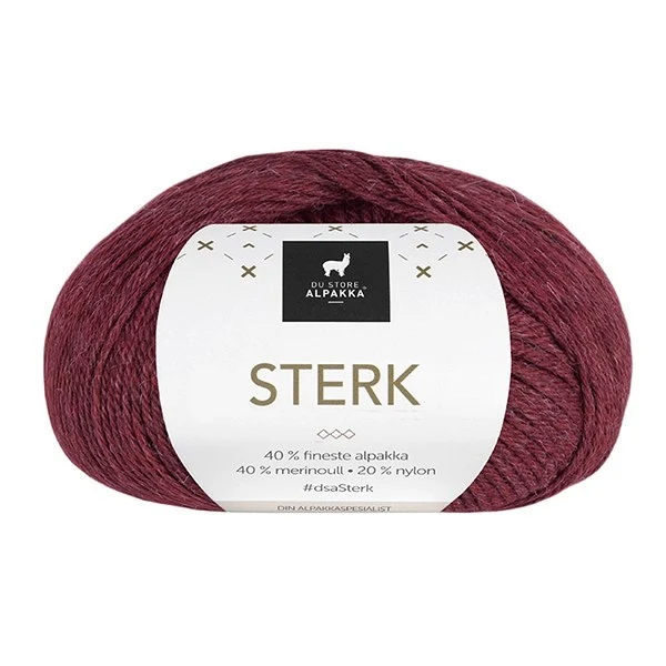 Du Store Alpakka Sterk 892 Rosso intenso screziato