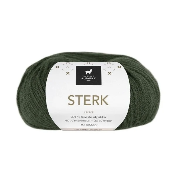 Du Store Alpakka Sterk 860 Verde bottiglia