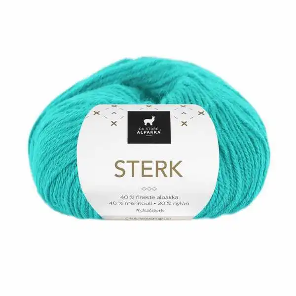 Du Store Alpakka Sterk 905 Turchese