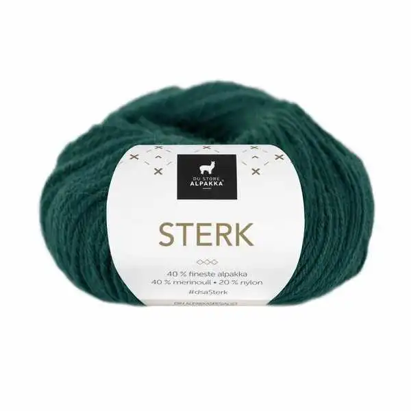 Du Store Alpakka Sterk 906 Verde abete