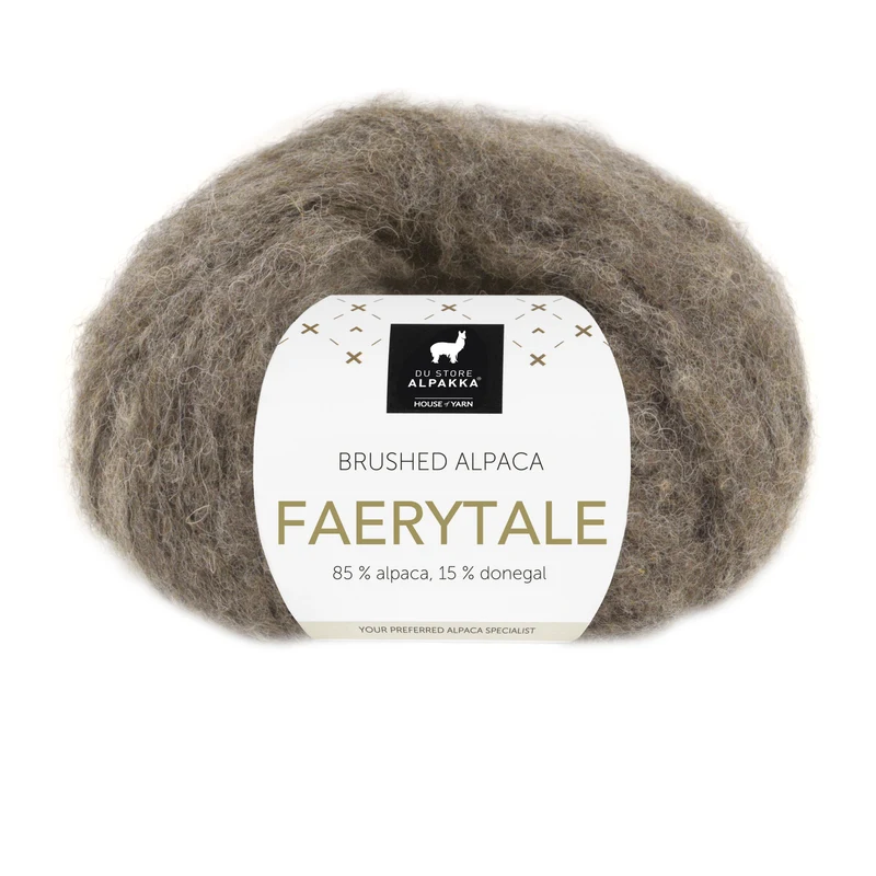 Du Store Alpakka Faerytale 817 Tweed grigio-marrone scuro mélange