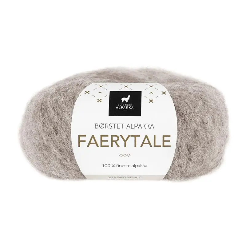 Du Store Alpakka Faerytale 758 Grigio chiaro-marrone