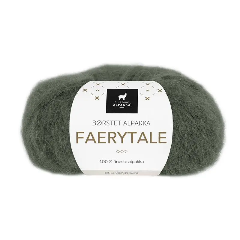 Du Store Alpakka Faerytale 761 Verde oliva scuro