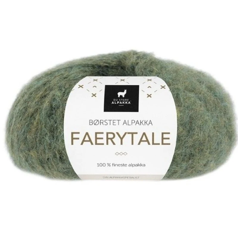 Du Store Alpakka Faerytale 769 Verde oliva screziato