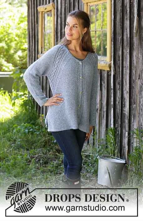 194-20 Giacca casual a rombi di DROPS Design
