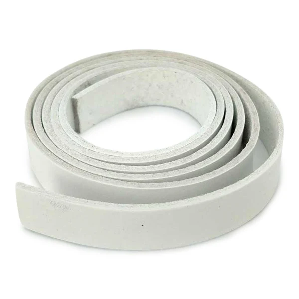 Cinturino in pelle HobbyArts, 115 cm, bianco