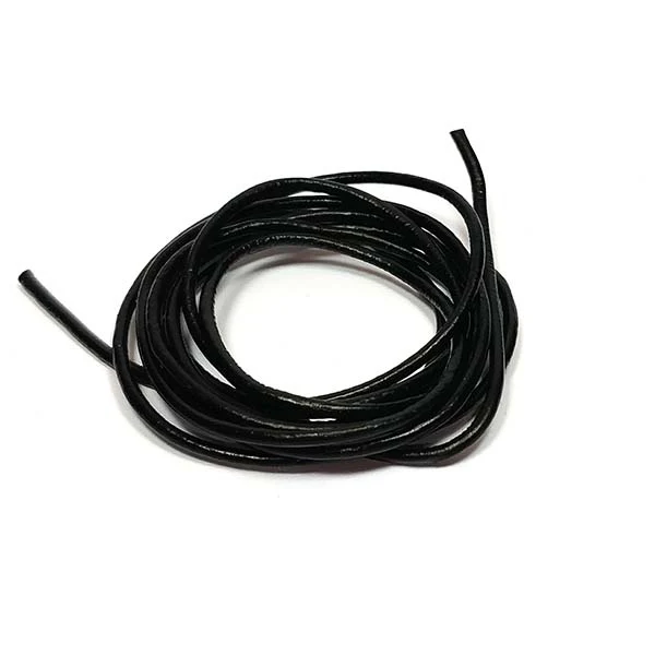 HobbyArts Cordino in pelle, 1 m, Nero 1.50 mm