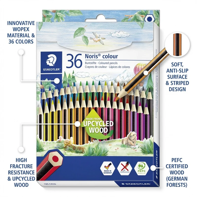 Pastelli colorati STAEDTLER Noris 36 pz – Immagine principale chiuso