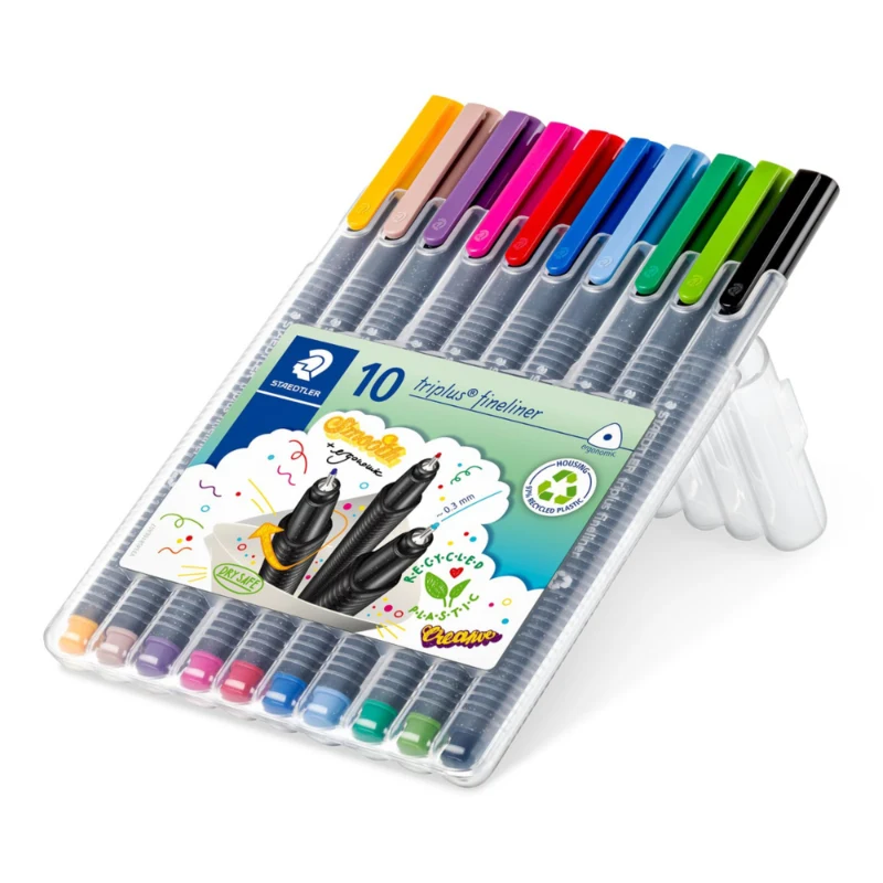 STAEDTLER Triplus fineliner 334 pennarelli colorati, 10 pz