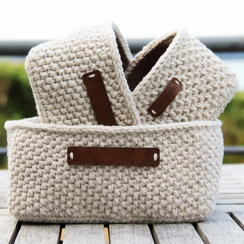 Go fatto a mano Moss Stitch Curve Square