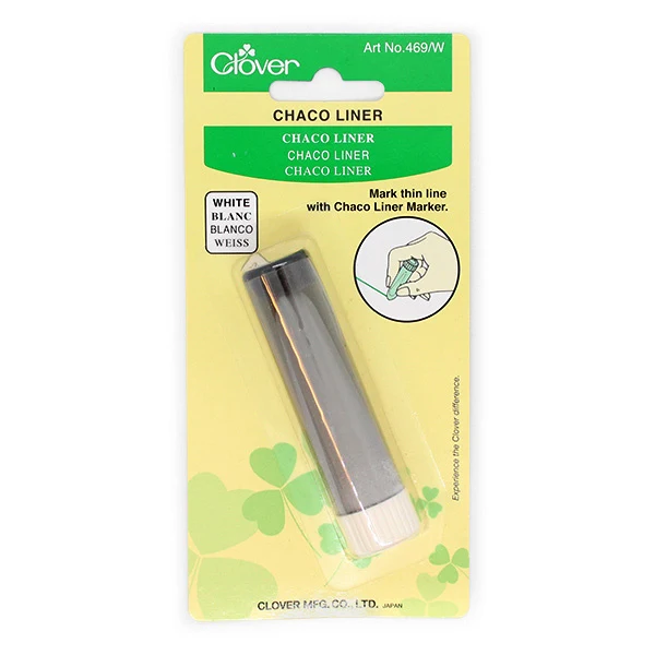 Clover Skrædderkridt Liner Hvid