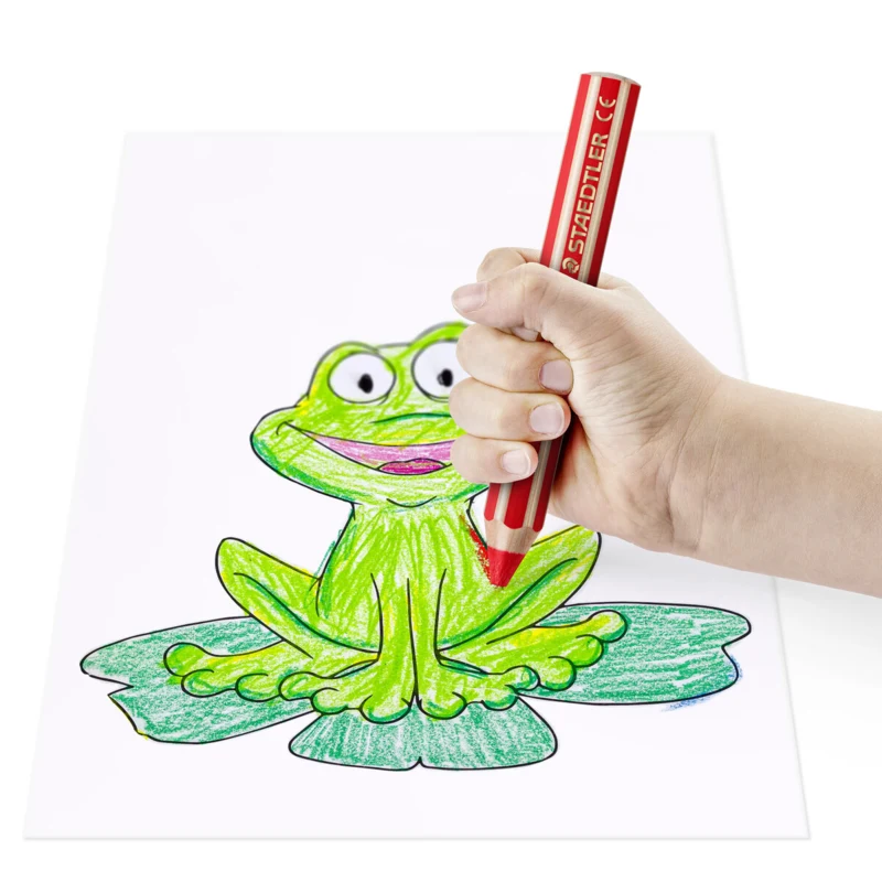 Matite colorate STAEDTLER Buddy 3-in-1, 18 pezzi – Applicazione