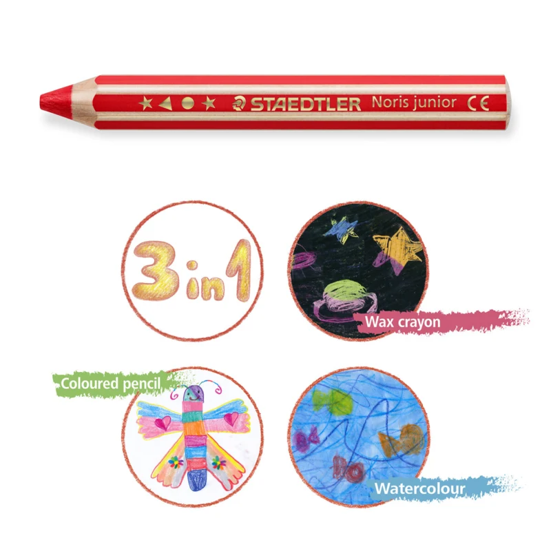 Matite colorate STAEDTLER Buddy 3-in-1, 18 pezzi – Picto2