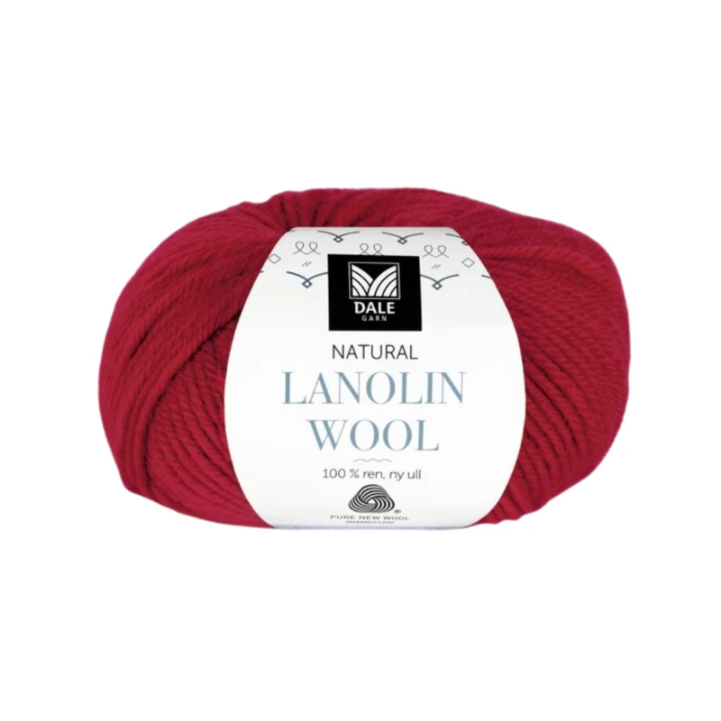 Dale Natural Lanolin Wool 1417 Rosso rubino